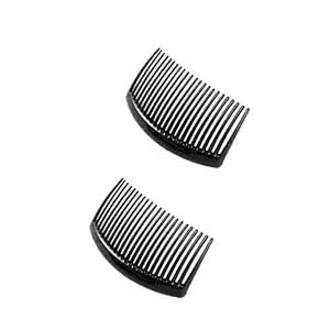 15 Pieces Thin Side Comb (Black) Hair Clip Hairpin Plastic Hair Slides Hair Accessories for Women and Girls