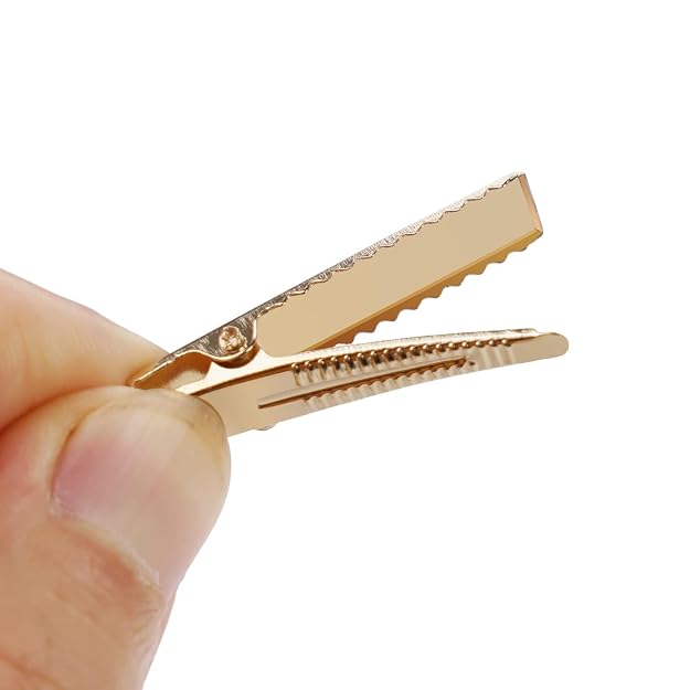 Plain Alligator Barrettes Metal Hair Pins Clips | Hair Styling Accessories for Girls and Women's ( 4.5 cm )