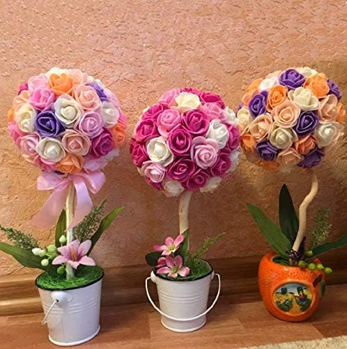 144 pcs Beautiful Mini/Small/Tiny Artificial Flowers for Art/Craft & Decoration