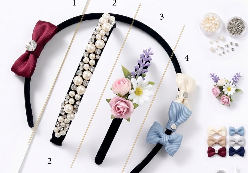 Pack 24 Plain Black Satin Cloth Fabric Covered Thin Slim Metal Headband Wire Hairband Elastic Skinny Velvet Hair Use For Women Men Crafting DIY Accessories