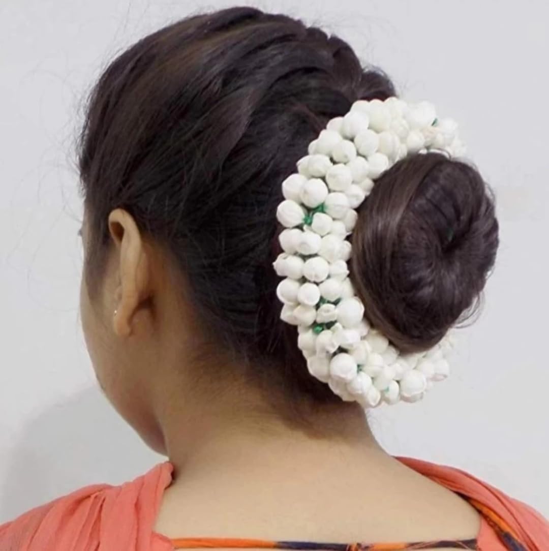 Artificial Mogra Buds/Jasmine Flower for Jewellery Making, Craft Material Hair Accessory Set (White- 500 Buds)