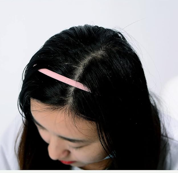 Girls Set Of 12 Multi Color Plastic Hair Bands-random multi colour(wide)