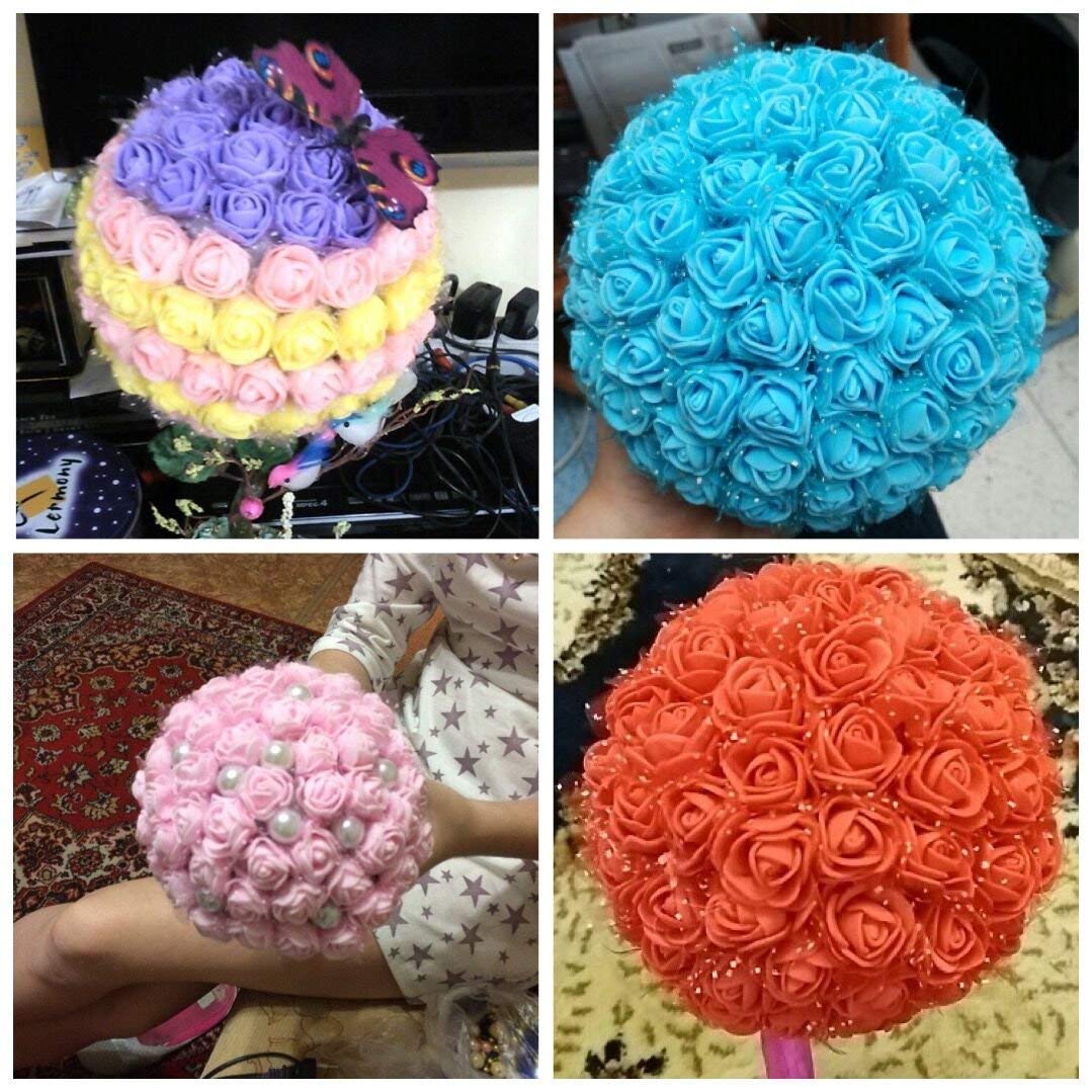144 pcs Beautiful Mini/Small/Tiny Artificial Flowers for Art/Craft & Decoration