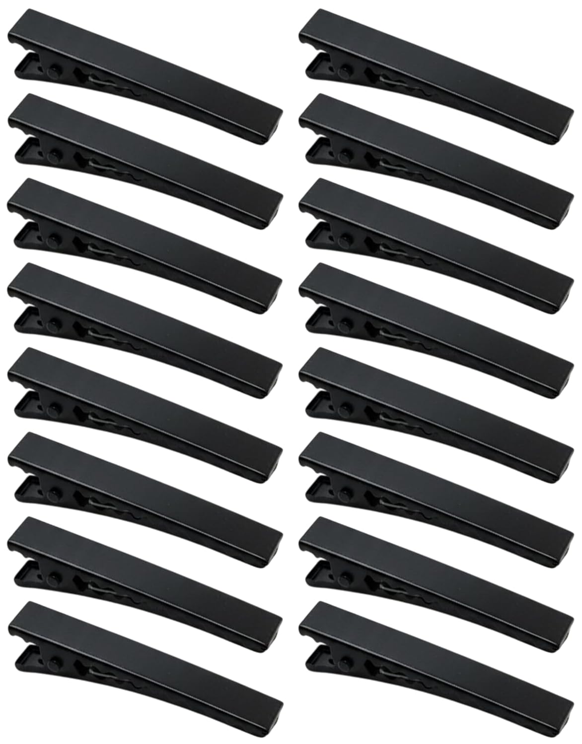 Black Single Prong Alligator Hair Clips Base for DIY Hair Accessories, Barrette Hair Clips for Bow Making, Salon, and Hair Styling (Black Flat (4.5 CM), Pack of 50)