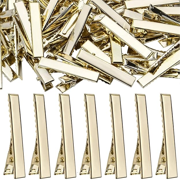 Plain Alligator Barrettes Metal Hair Pins Clips | Hair Styling Accessories for Girls and Women's (Pack of 50 Pcs)