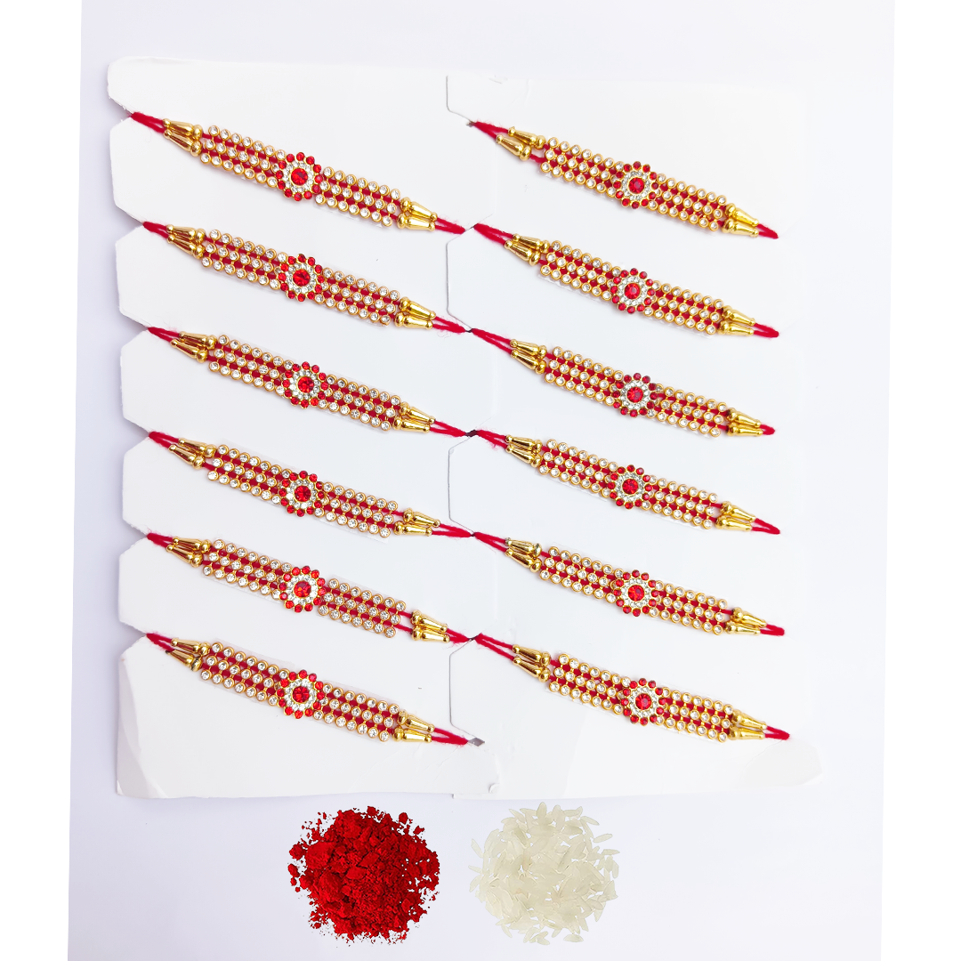 Raksha Bandhan Special Rakhi Combo Pack of 12 | Stylish Designer Rakhis for Bhai