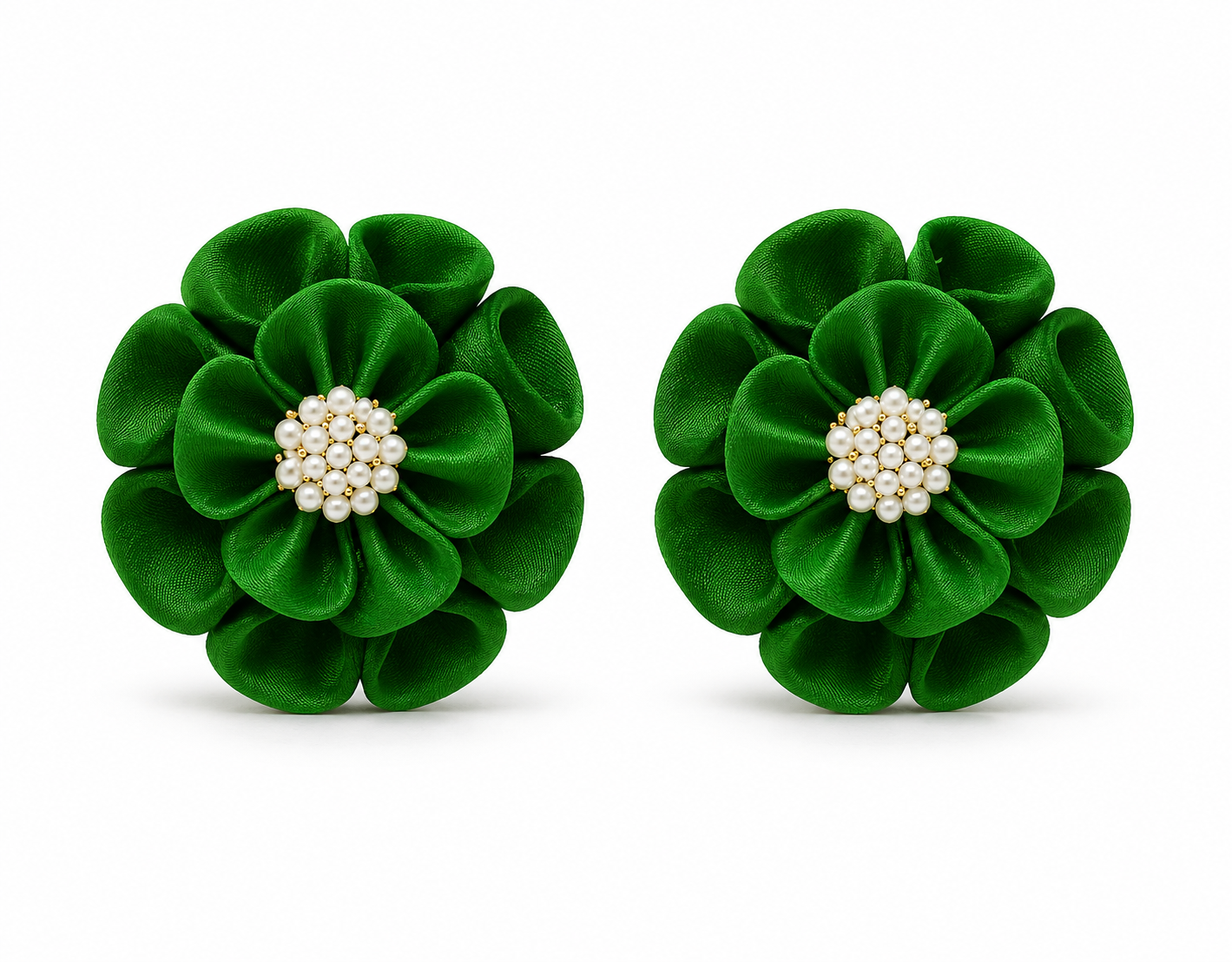 Handmade Green Floral Jewellery Set for Women | Bridal Haldi Mehndi Flower Jewellery | Necklace, Earrings, Maang Tikka & Bangles Set | Wedding & Festive Accessories