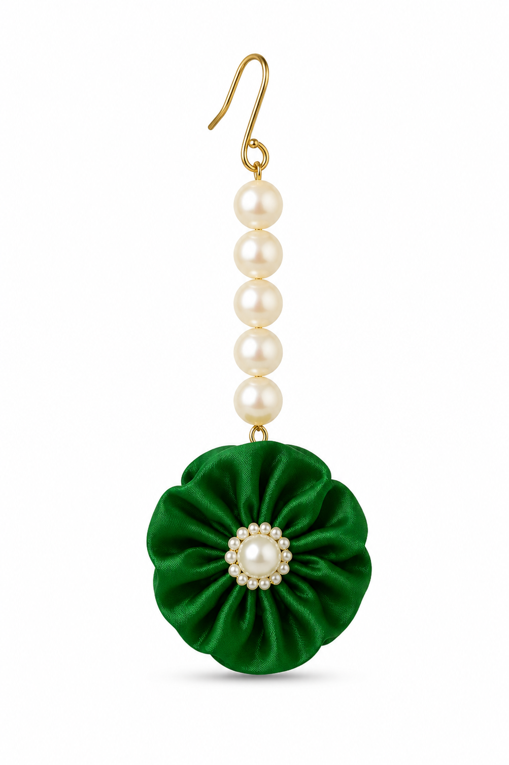 Handmade Green Floral Jewellery Set for Women | Bridal Haldi Mehndi Flower Jewellery | Necklace, Earrings, Maang Tikka & Bangles Set | Wedding & Festive Accessories