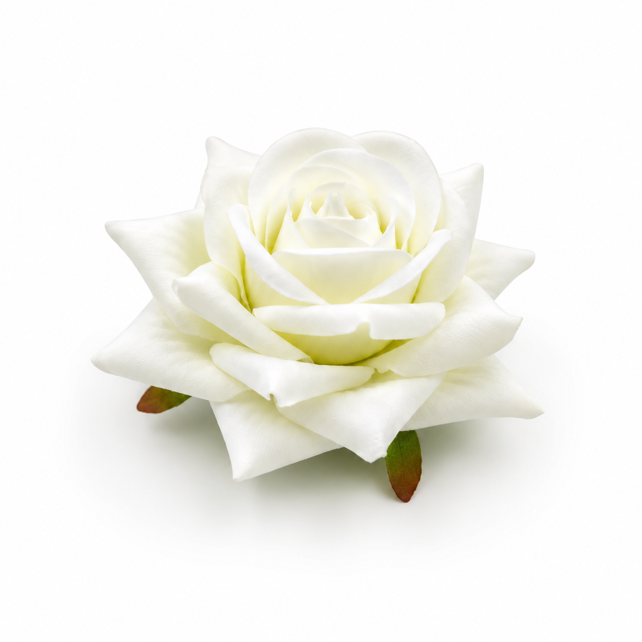 White Rose Artificial Flower Heads (Pack of 10) | Realistic Cabbage Style Foam Roses | Premium Decorative Flowers for DIY Crafts, Bouquets, Cake Decoration, Wedding, Home Décor & Floral Arrangements