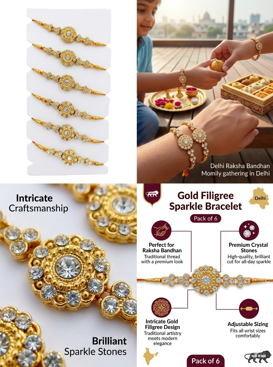 Traditional Rakhi Pack of 6 for Raksha Bandhan Raksha sutra || Rakhi set || Rakhi for kids || Rakhi for brother combo || Rakhi Combo || Rakshabandhan || Rakshabandhan gift for brother || Combo of 6 Rakhi || Beautiful Traditional Rakhi || Fancy Rakhi