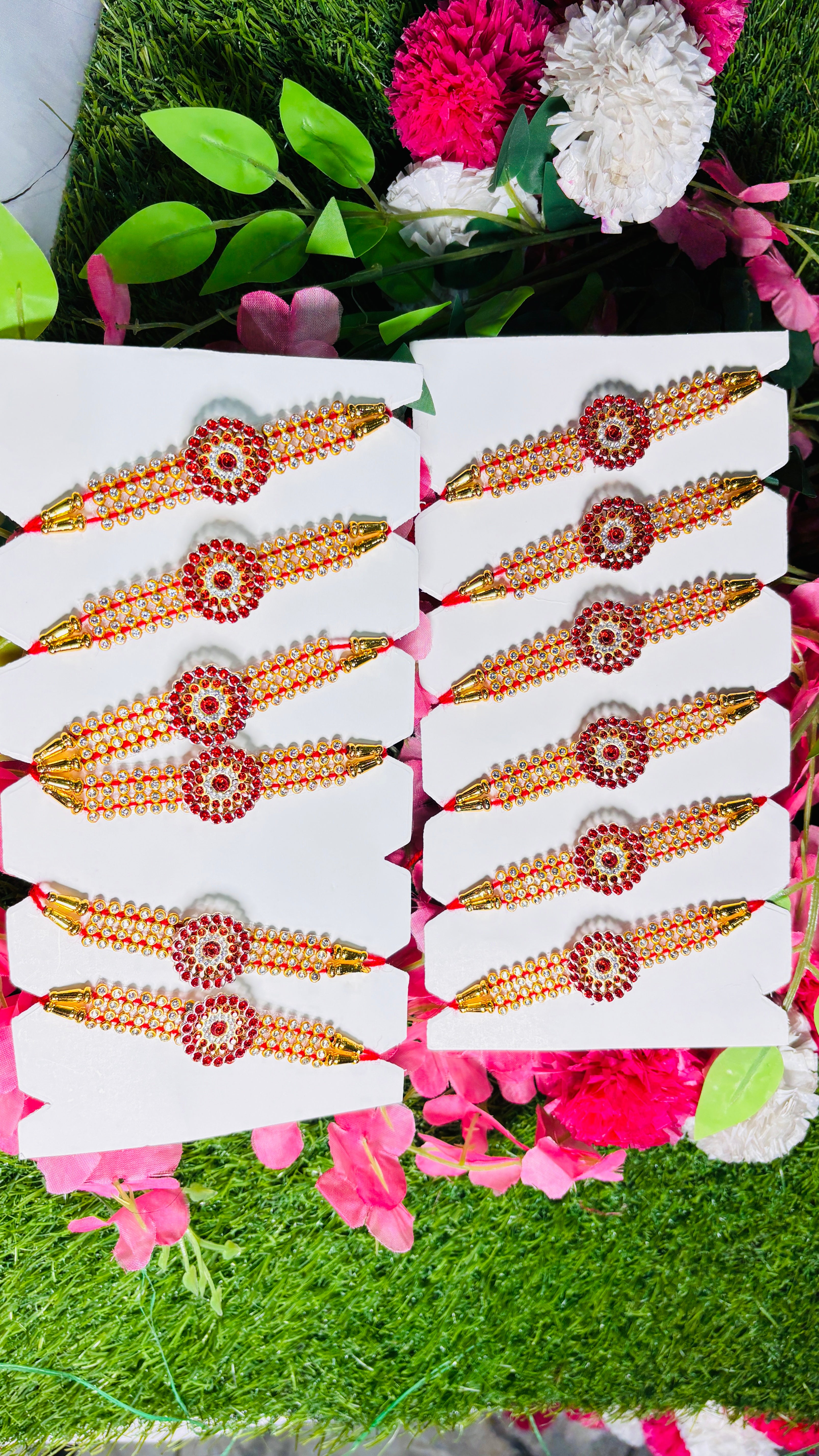 Premium Designer Rakhi Set of 12 for Brother | Raksha Bandhan Special Fancy Rakhi Combo Pack for Boys & Men | Traditional Ethnic Handmade Rakhi with Decorative Beads & Thread | Stylish Festival Gift Rakhi Collection for Bhai/Brothers