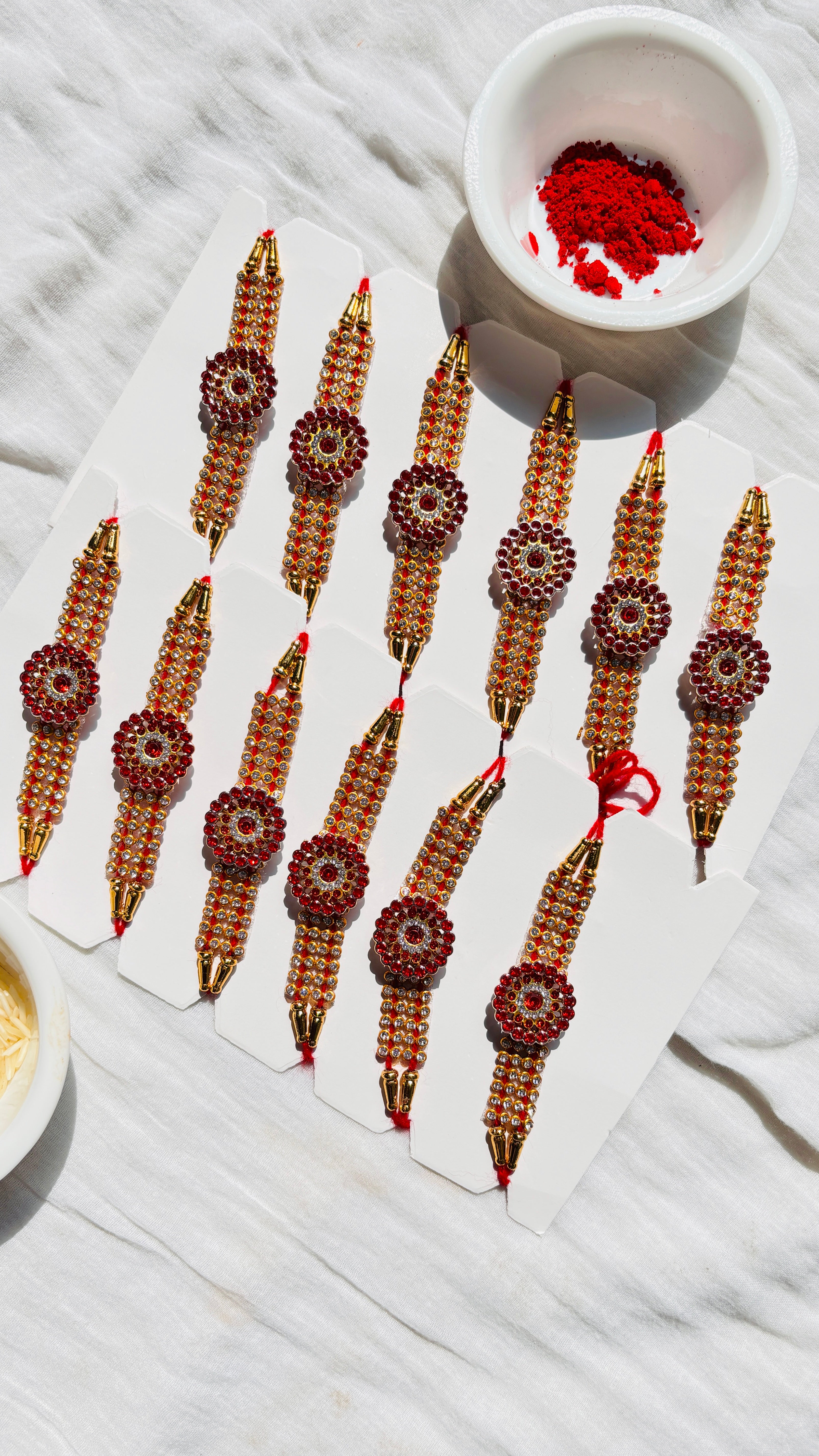 Premium Designer Rakhi Set of 12 for Brother | Raksha Bandhan Special Fancy Rakhi Combo Pack for Boys & Men | Traditional Ethnic Handmade Rakhi with Decorative Beads & Thread | Stylish Festival Gift Rakhi Collection for Bhai/Brothers