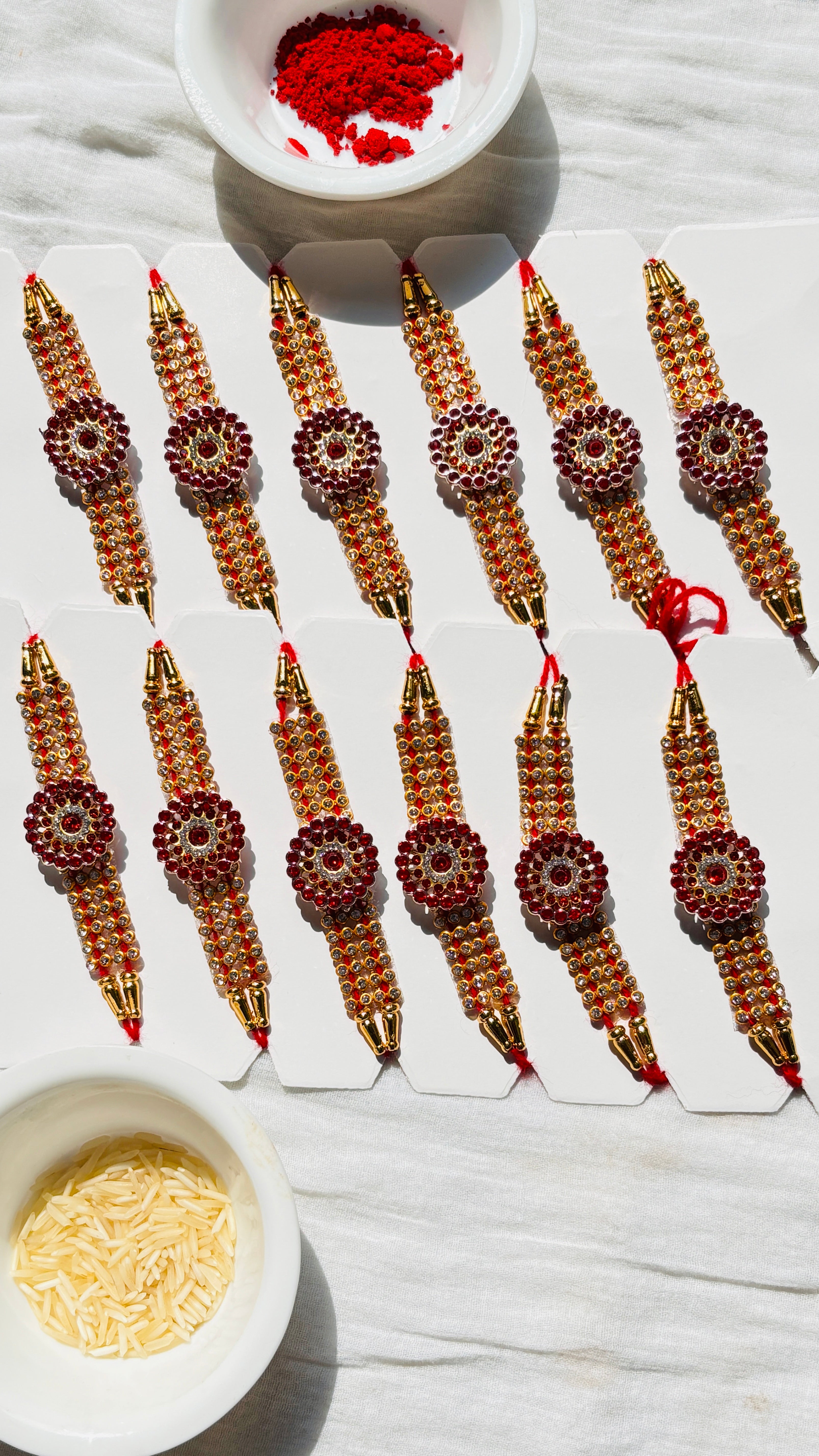Premium Designer Rakhi Set of 12 for Brother | Raksha Bandhan Special Fancy Rakhi Combo Pack for Boys & Men | Traditional Ethnic Handmade Rakhi with Decorative Beads & Thread | Stylish Festival Gift Rakhi Collection for Bhai/Brothers
