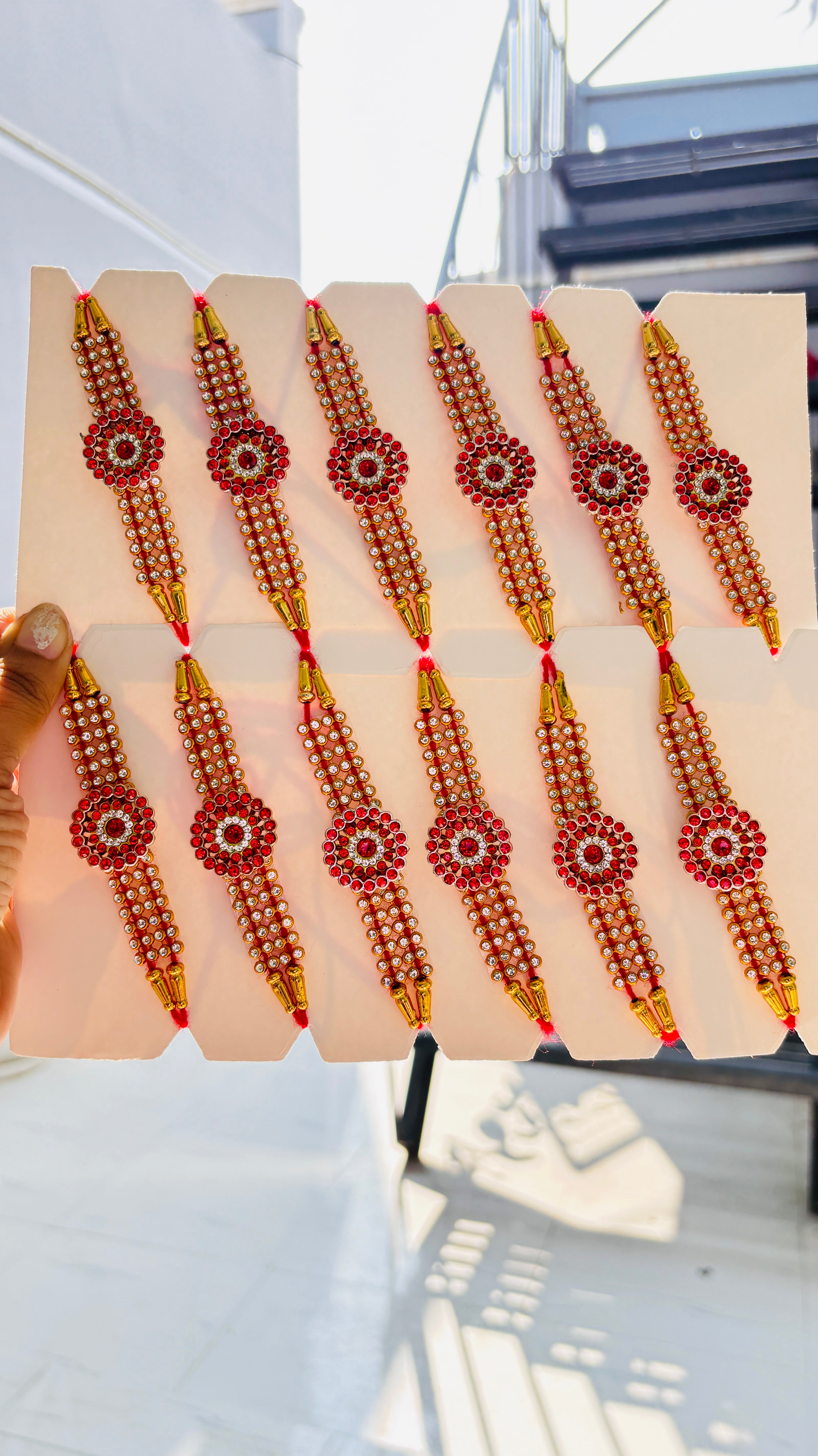 Premium Designer Rakhi Set of 12 for Brother | Raksha Bandhan Special Fancy Rakhi Combo Pack for Boys & Men | Traditional Ethnic Handmade Rakhi with Decorative Beads & Thread | Stylish Festival Gift Rakhi Collection for Bhai/Brothers