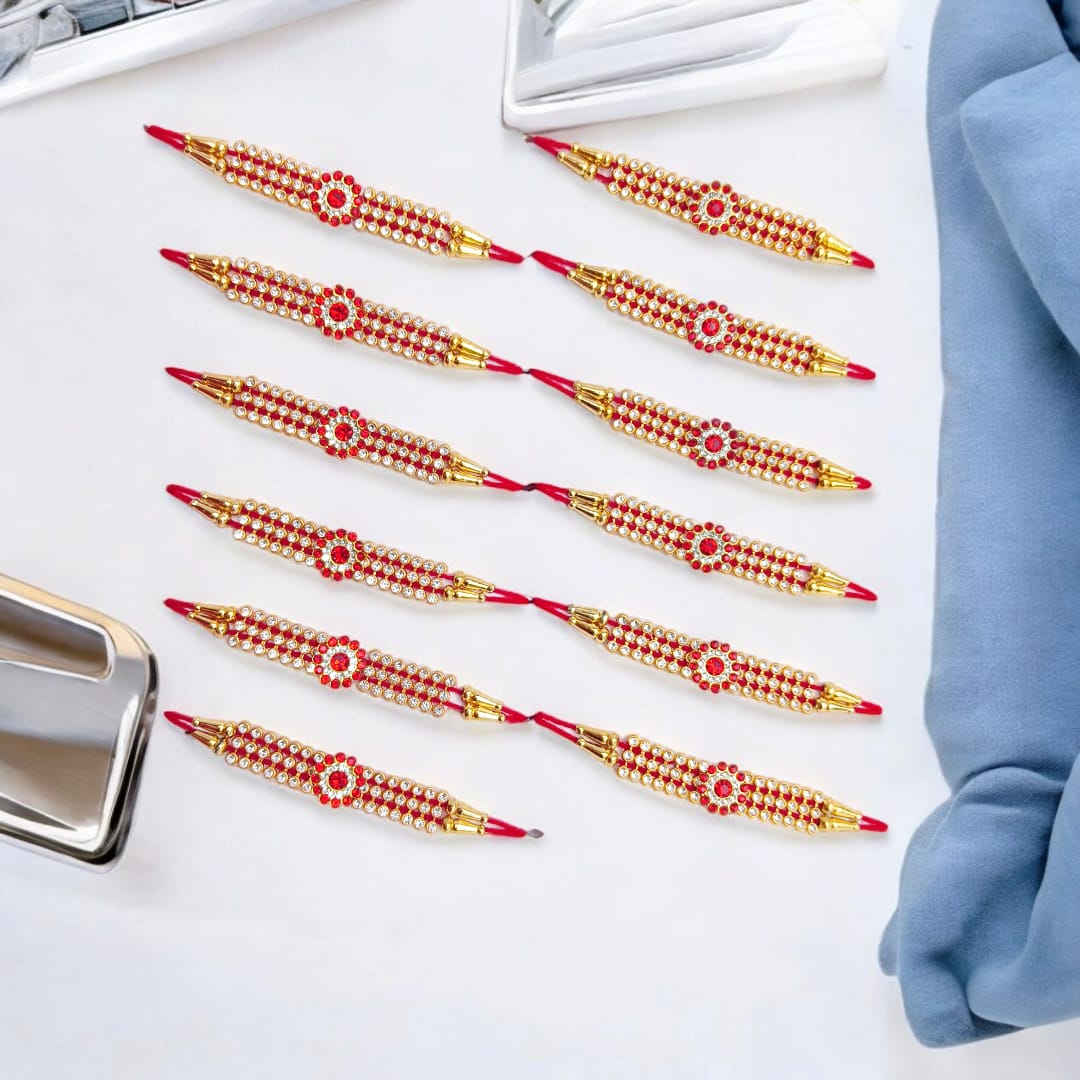 Raksha Bandhan Special Rakhi Combo Pack of 12 | Stylish Designer Rakhis for Bhai
