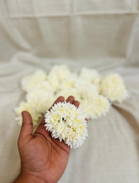 Jasmine Scented Wedding Gajra: Indian Bridal Hair Accessory, Wristband 12 Pieces